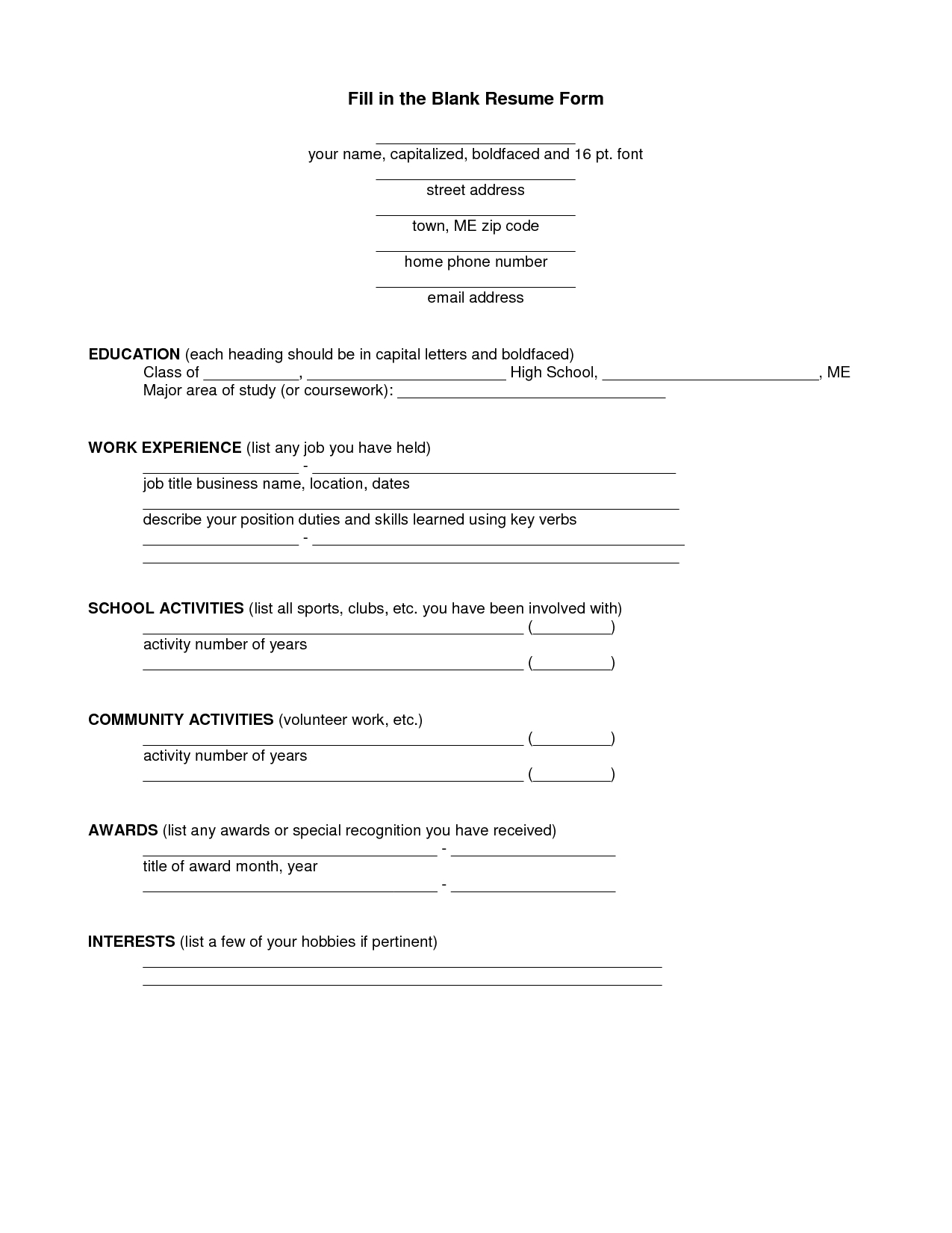 002 Template Ideas Resume Free Fill In The Blank Templates pertaining to Fill In The Blank Template