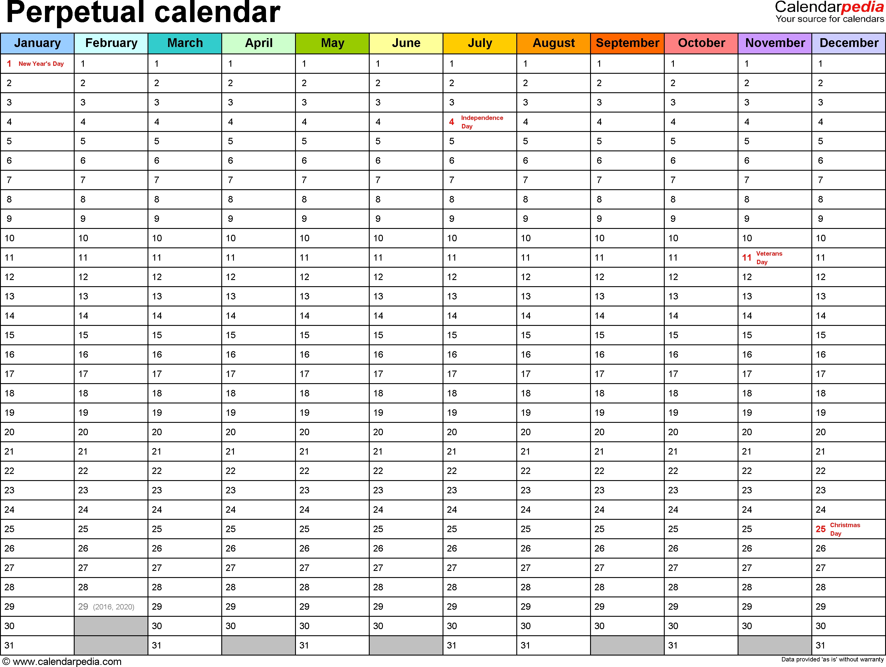 017 Perpetual Calendar Template Ideas Wondrous 2017 Excel Australia intended for Australian Months Of Year Printable