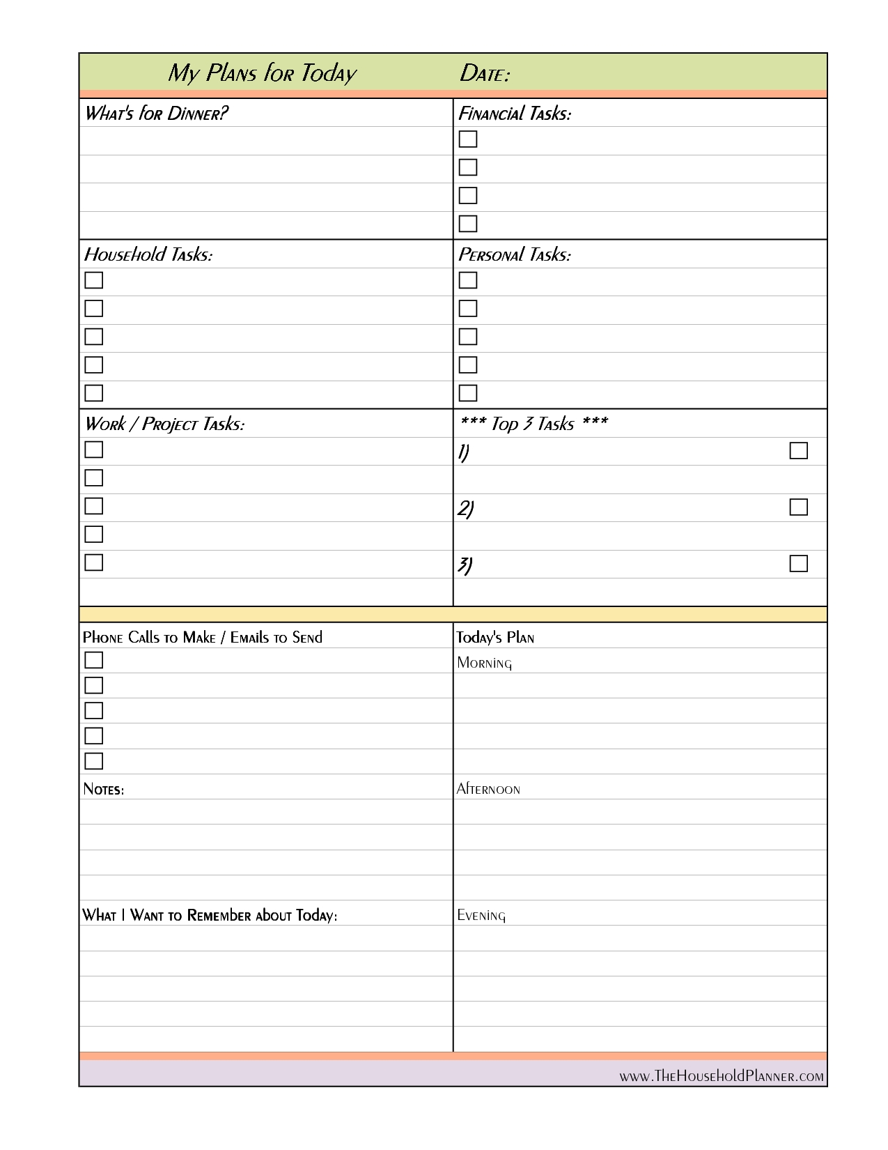 017 Preschool Daily Schedule Template 20Blank20Ily Free Printable within Free Preschool Template For Schedule