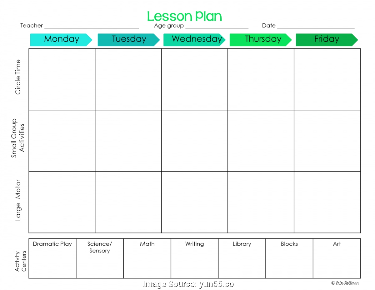 020 Infant Lesson Plan Template Ideas Simple Preschool Plans regarding Free Preschool Template For Schedule