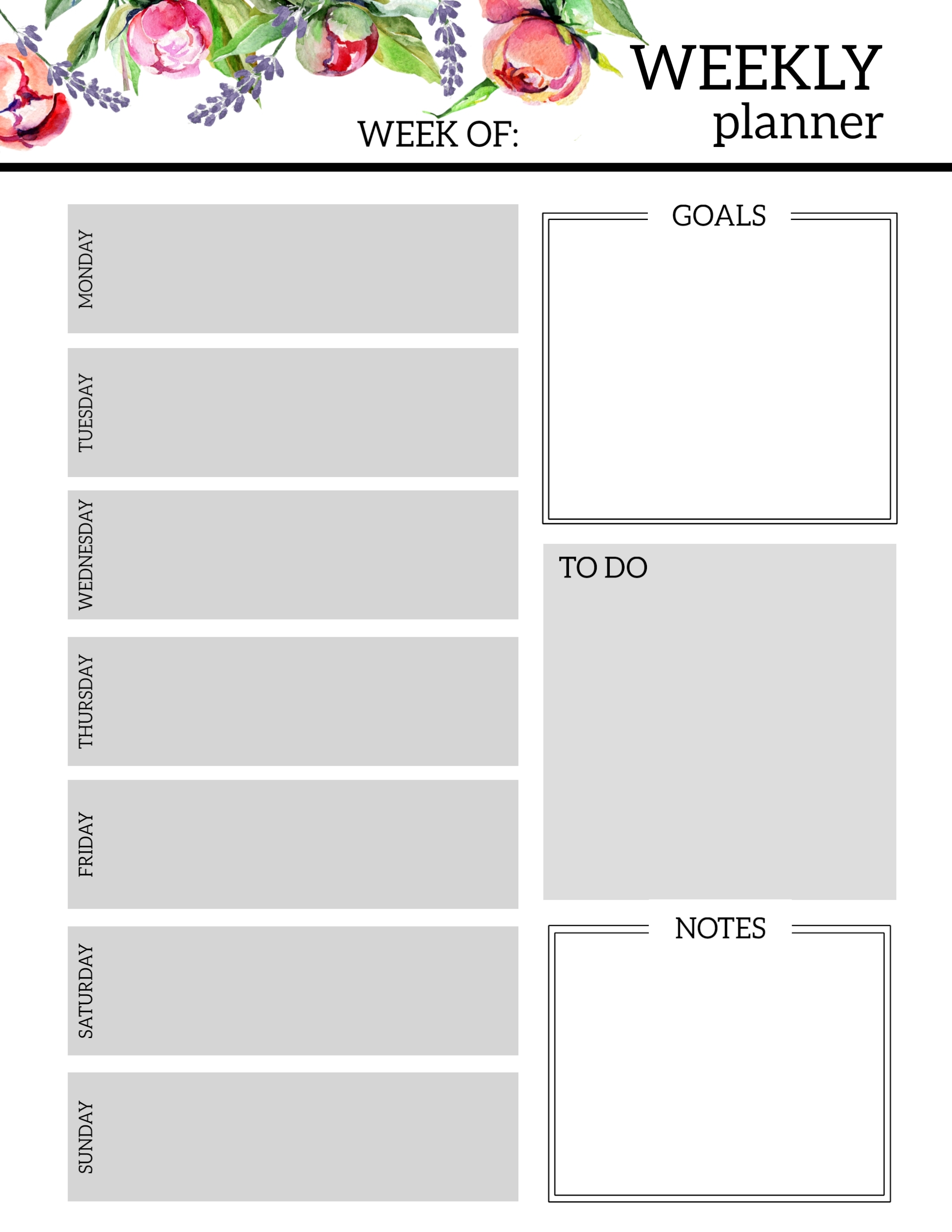 021 20Free Blank Weekly20R Template Printable Calendar Templates intended for Weekly Calander Lesson Plan Template