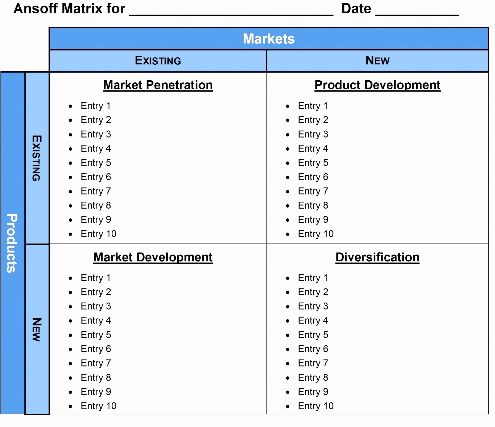 9 Box Template In Excel