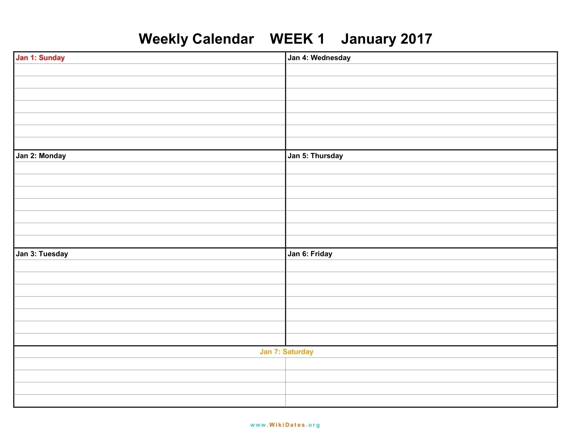 1 Week Blank Calendar Template | Template Calendar Printable in Blank 2 Week Printable Calendar