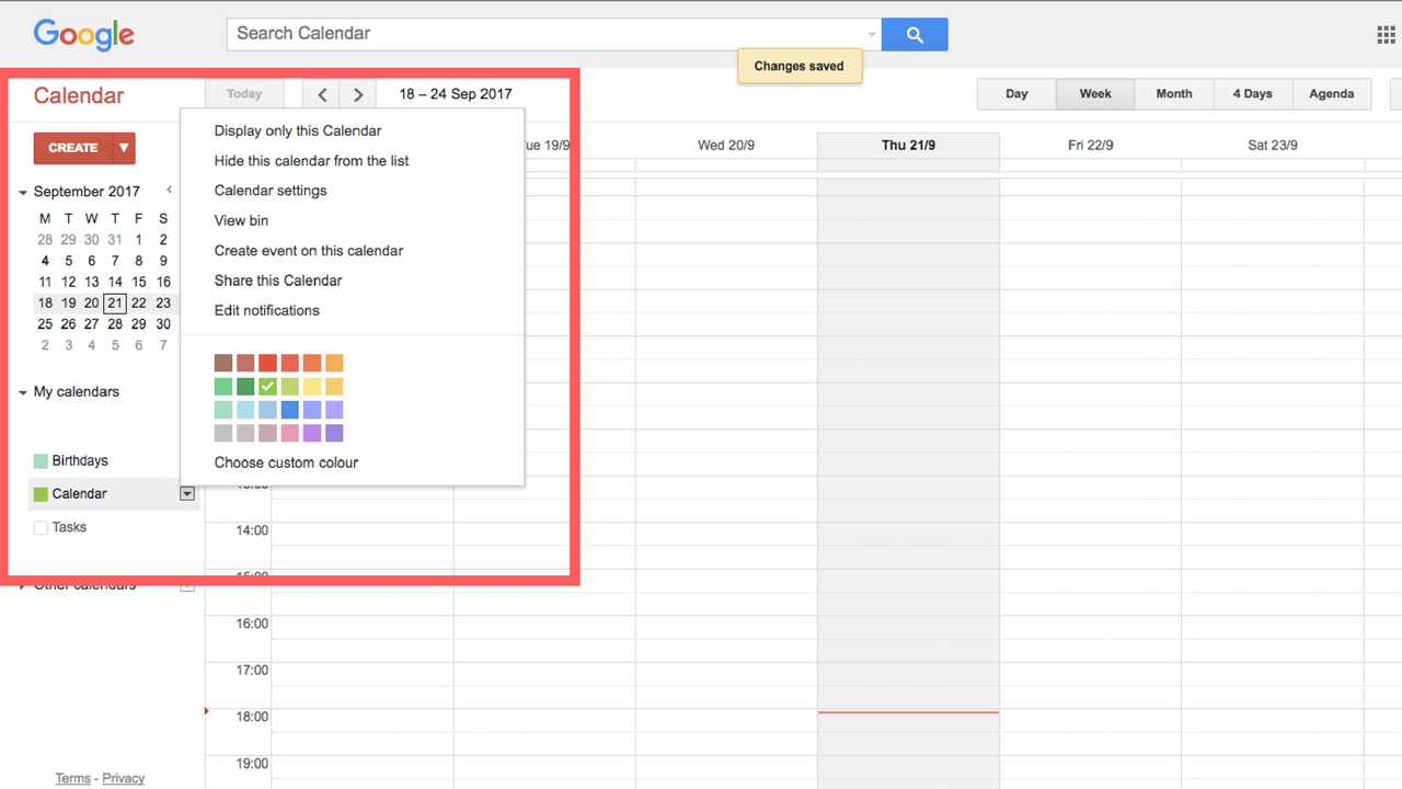 time slots not showing google calendar