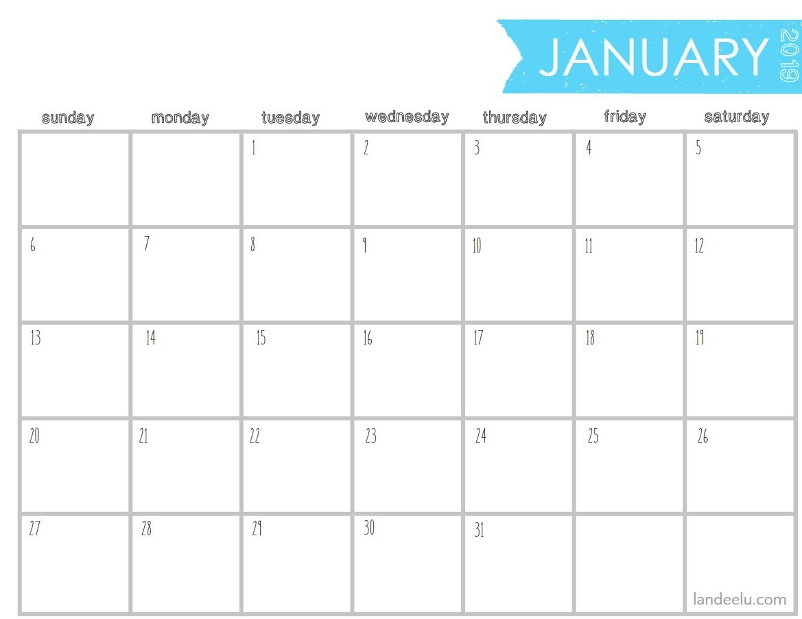 5X8 Calendar Planner Templates Printable