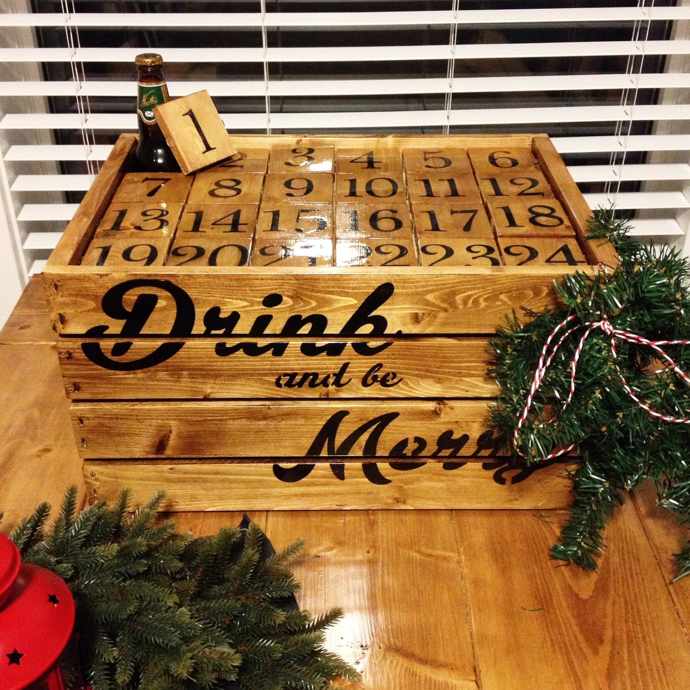 10 Ways To Diy Your Own Booze-Filled Advent Calendar · The Daily Edge with Create An Advent Calender Wooden