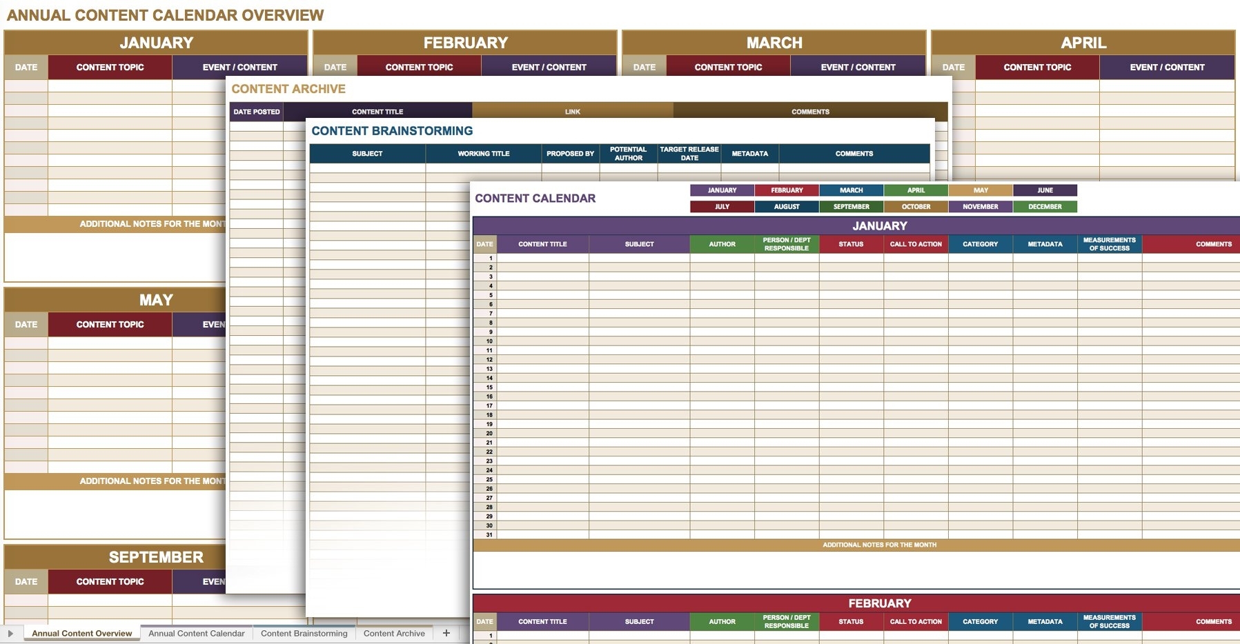 12 Free Social Media Templates | Smartsheet within Social Content Calendar Template Monthly