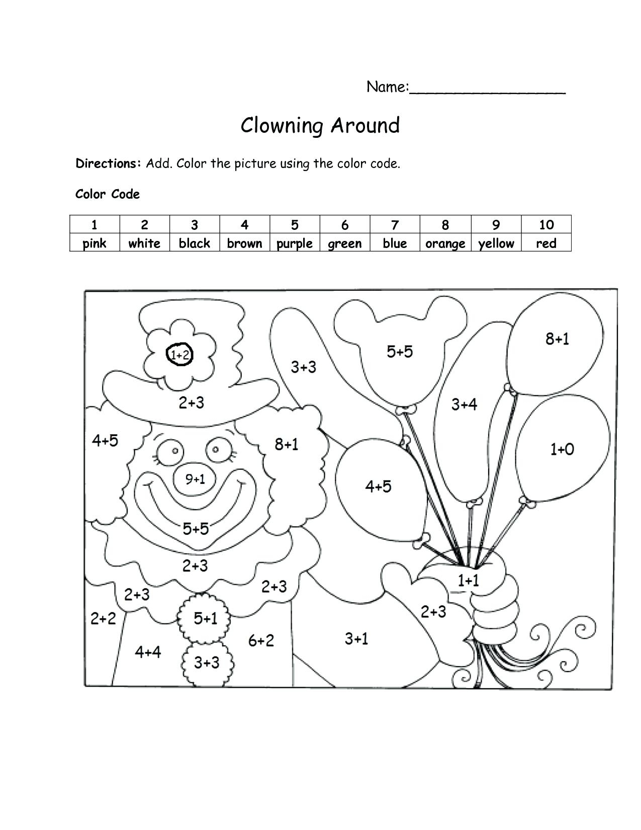 1St Grade Math Addition Worksheets – Jpbitcoin.club inside 1St Grade Math Coloring Worksheets