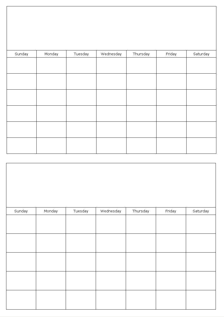 2 Month Free Printable Calendar • Printable Blank Calendar Template inside 2 Month Calendar Template Printable