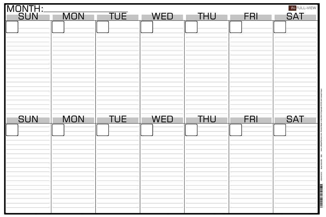 2 Week Blank Calendar Calendar Printable Free Free 2 Week Blank inside 2 Week Blank Calendar Printable