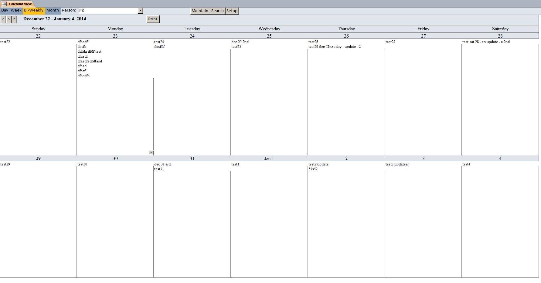 2 Week Schedule Template - Maco.palmex.co pertaining to Pictures Of A Two Week Calendar