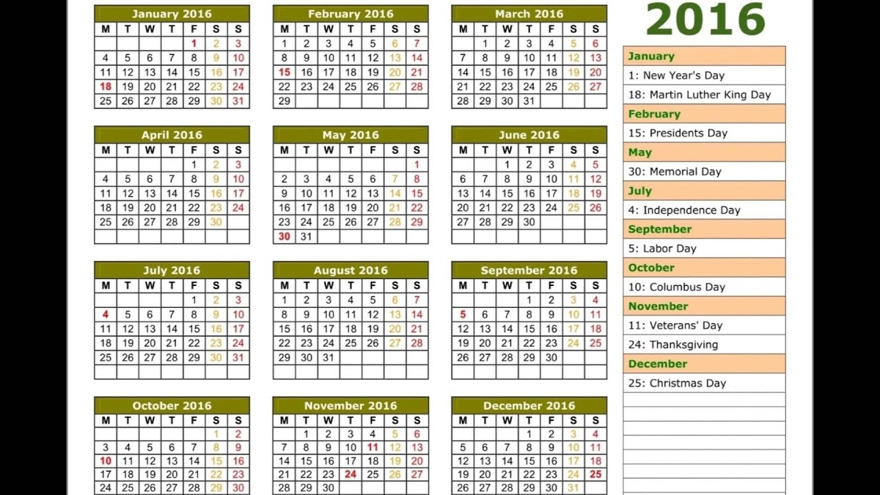2016 Calendar - Youtube regarding Hindu Calendar With Tithi 2012 March