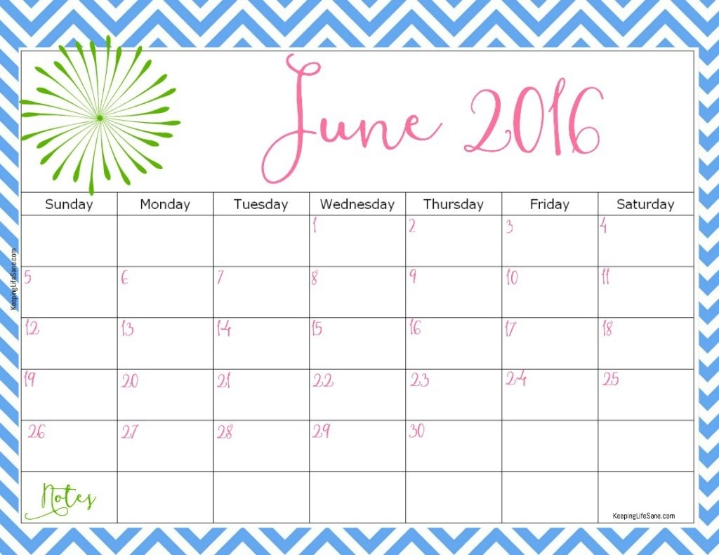 2016 Free Printable Calendar - Keeping Life Sane with August Keeping Life Sane Printable Schedule