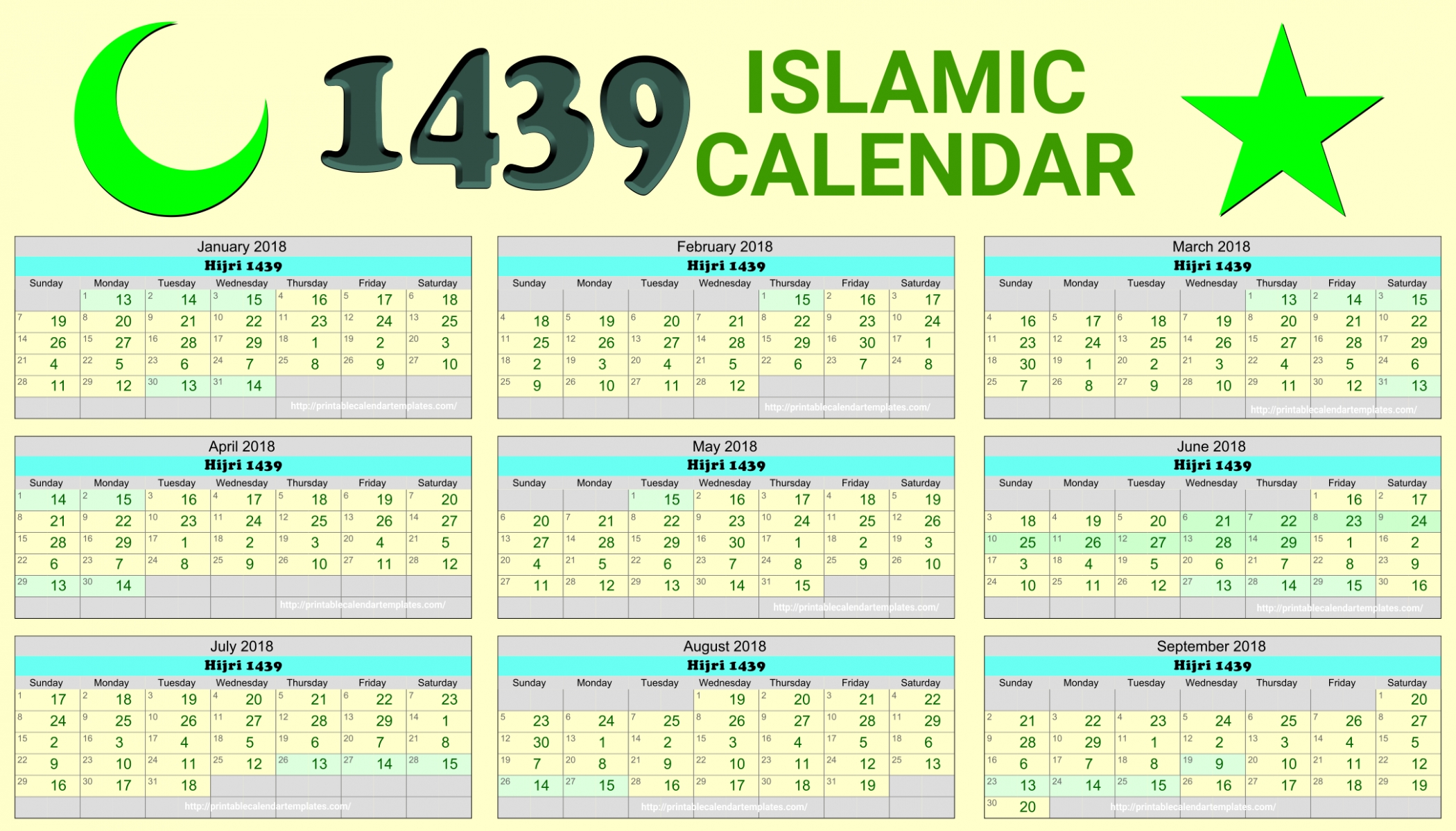 2016 Islamic Hijri Calendar Template Design Version 2. Hijri throughout Islamic Calander Template Lunar Cycle