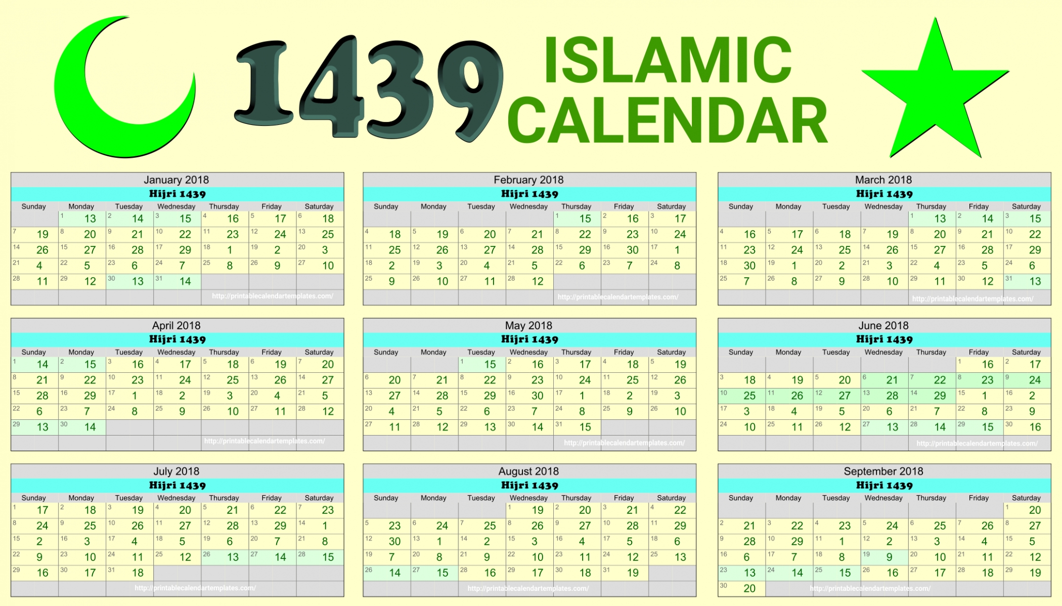 2016 Islamic Hijri Calendar Template Design Version 2. Hijri within Islamic Calender In Saudi Arabia