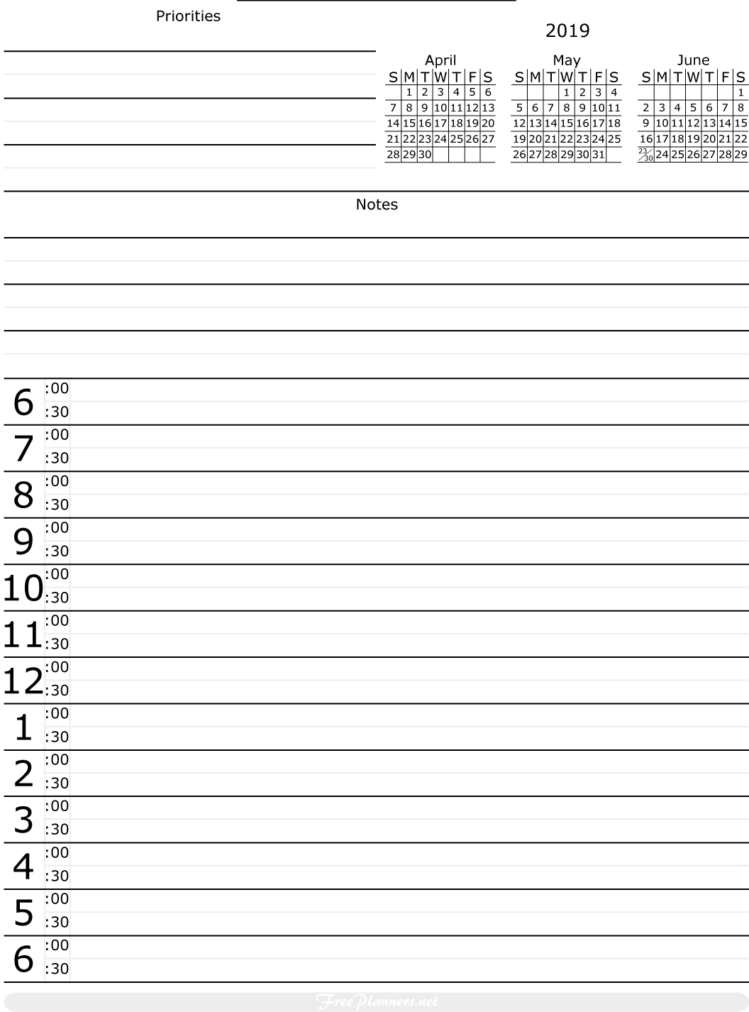 2019 Monthly Calendar - Monthly Calendar Planner - Free Planners inside Month Planner May June And July