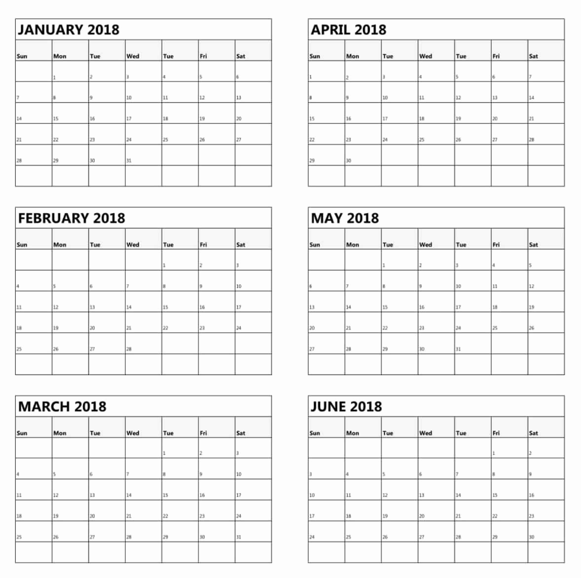 2019 Printable Calendar 3 Months Per Page Free Printable 6 Month pertaining to 3 Month Per Page Calendar