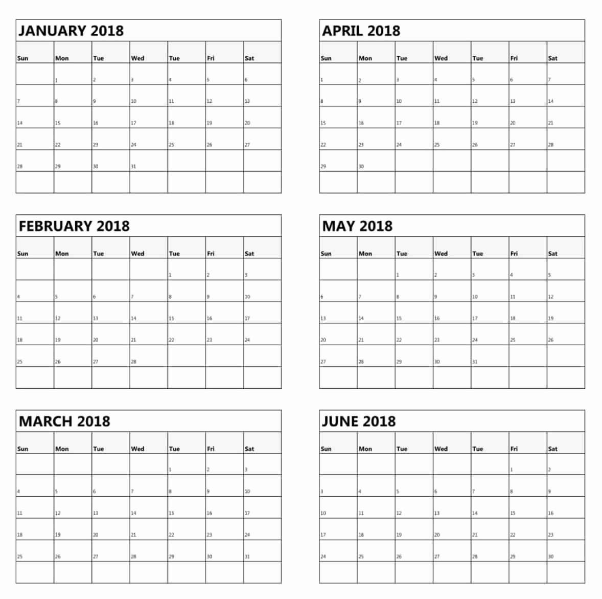 2019 Printable Calendar 3 Months Per Page Free Printable 6 Month throughout Free Printable 3 Month Calendar