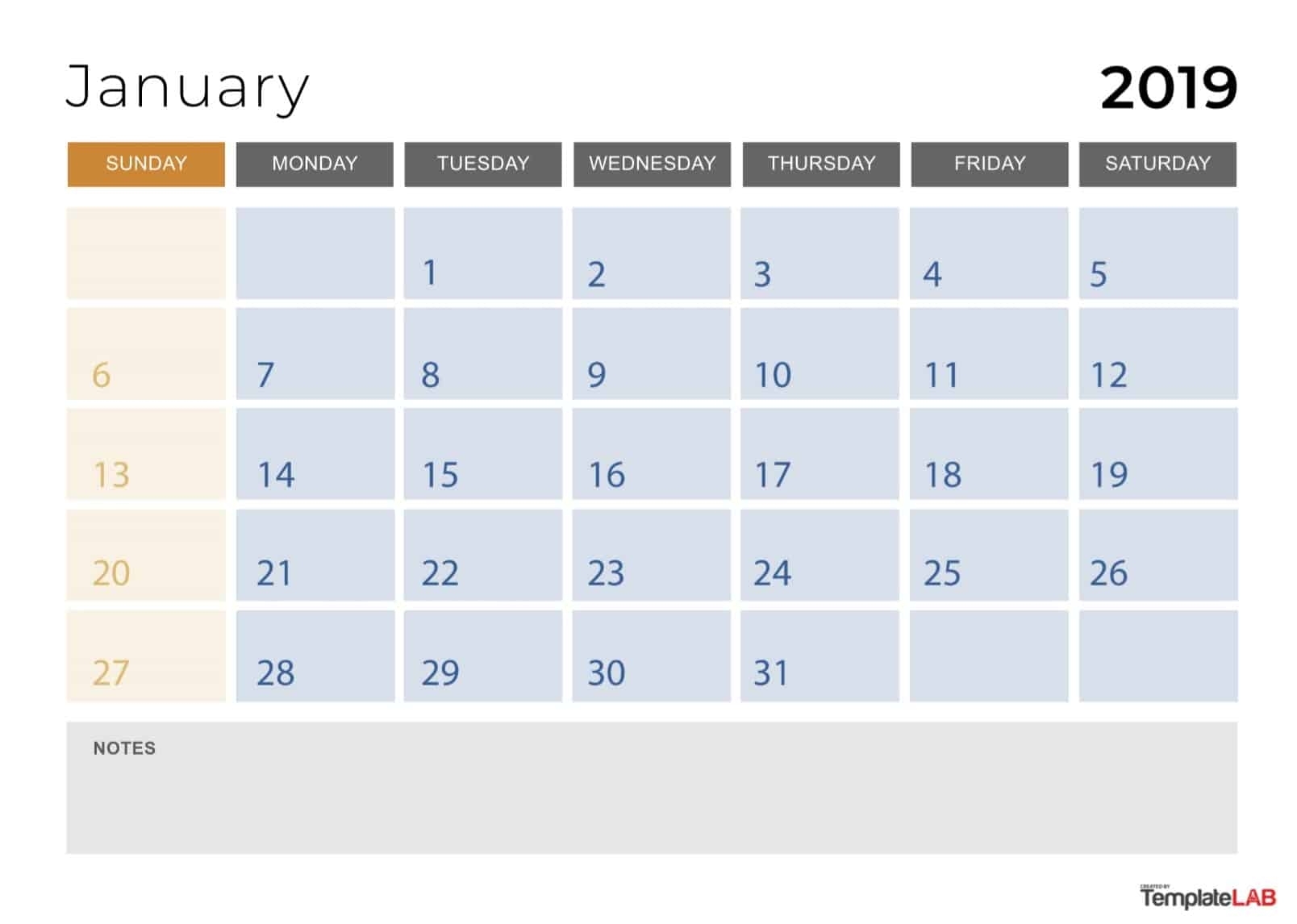 2 page monthly planner 2019