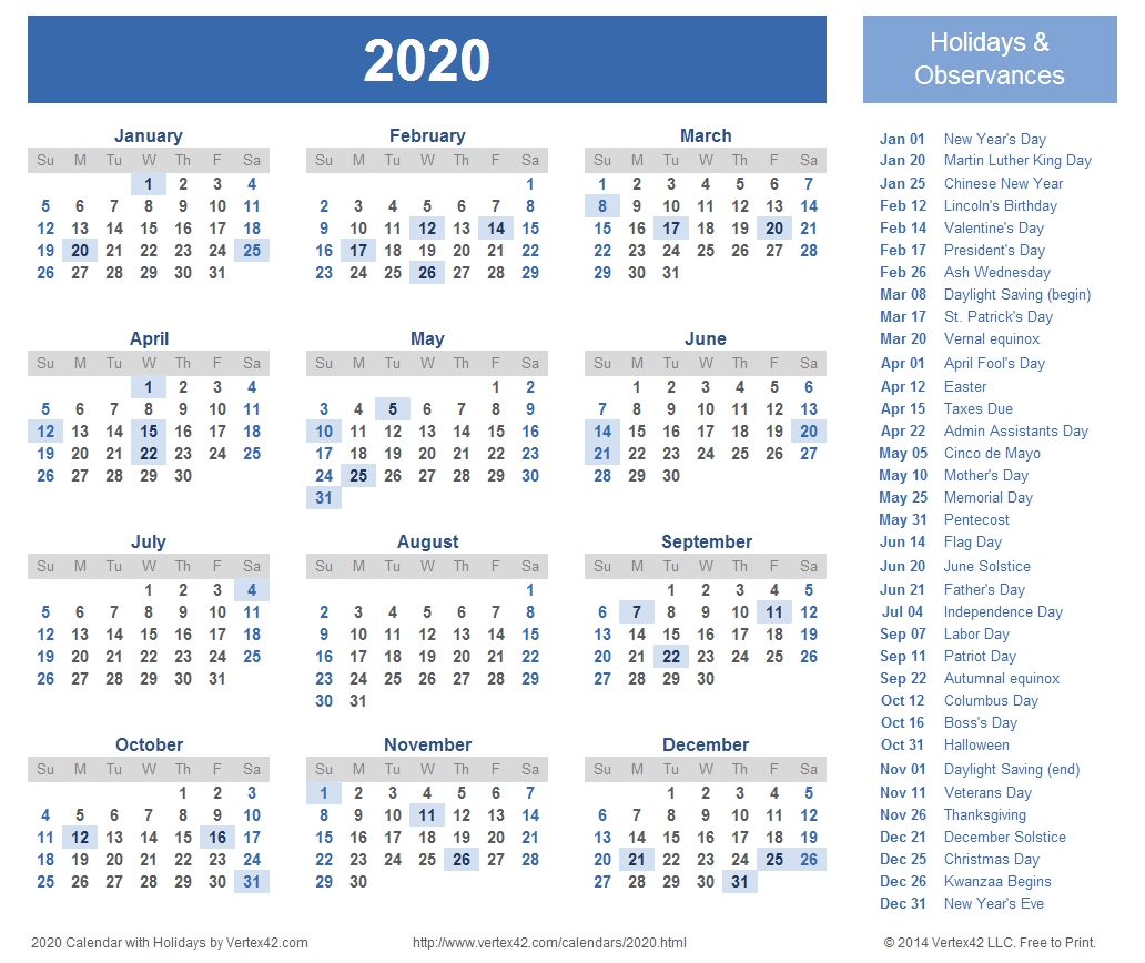 2020 Calendar Prints For Planning! | Planner | Printable Calendar regarding Free Printable 12 School Calendar