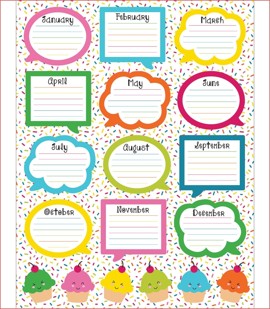 23 Birthday List Templates Free Sample Example Format Happy Birthday with regard to Free Printable Birthday Chart Templates