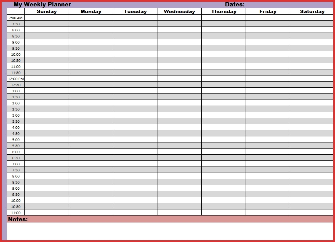 24 Hour Week Calendar Template Week Calendar With Hours Maths in 24 Hour Weekly Calendar Template