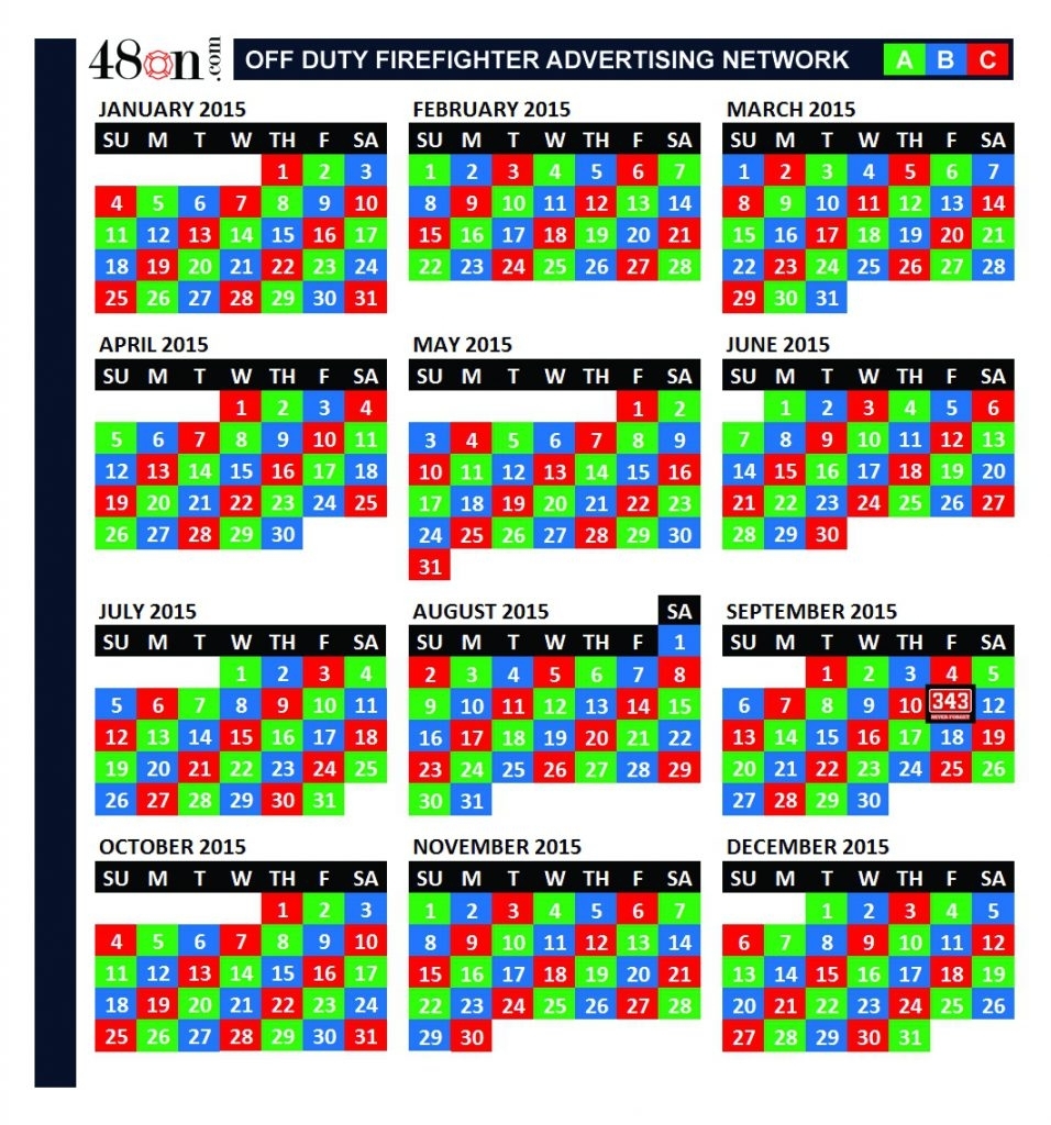 24 On 48 Off Shift Calendar | Printable Calendar Templates 2019 inside A B C Shift Calendar