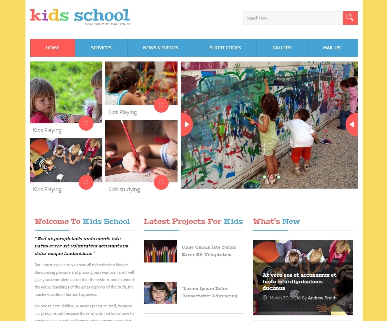 25+ Free Kindergarten Website Template Based On Bootstrap 2019 pertaining to Free Templates Online For Children