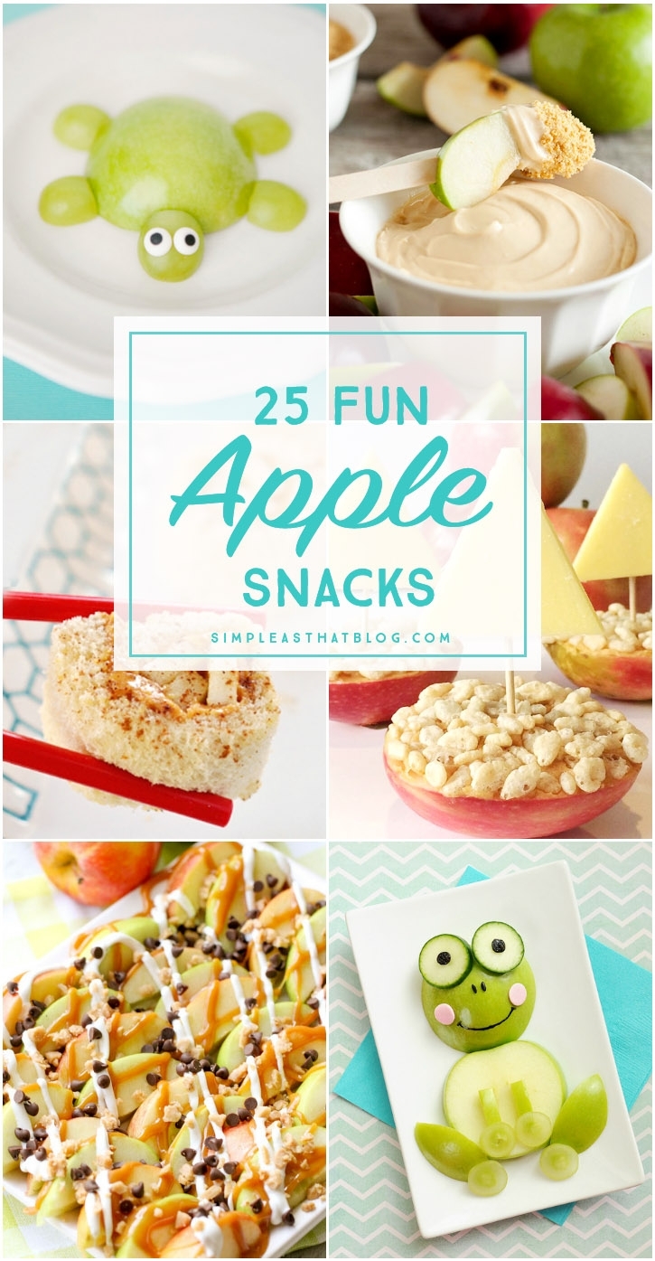 25 Fun Apple Snacks intended for Fun Snack Ideas For Meetings