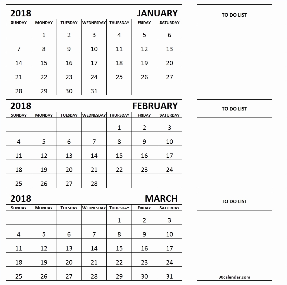 3 Month Calendar Next 3 Month Calendar Template 2018 Calendar within 3 Month Printable Calendar Template