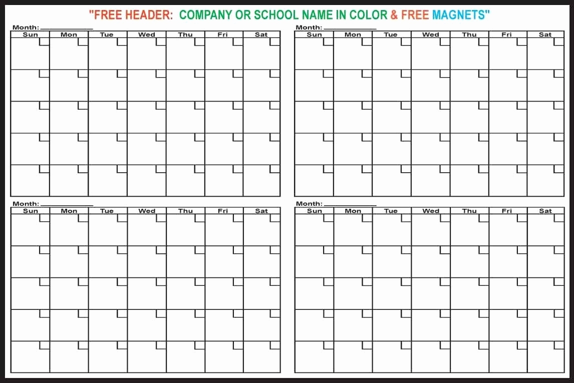 Printable Three Month Calendar