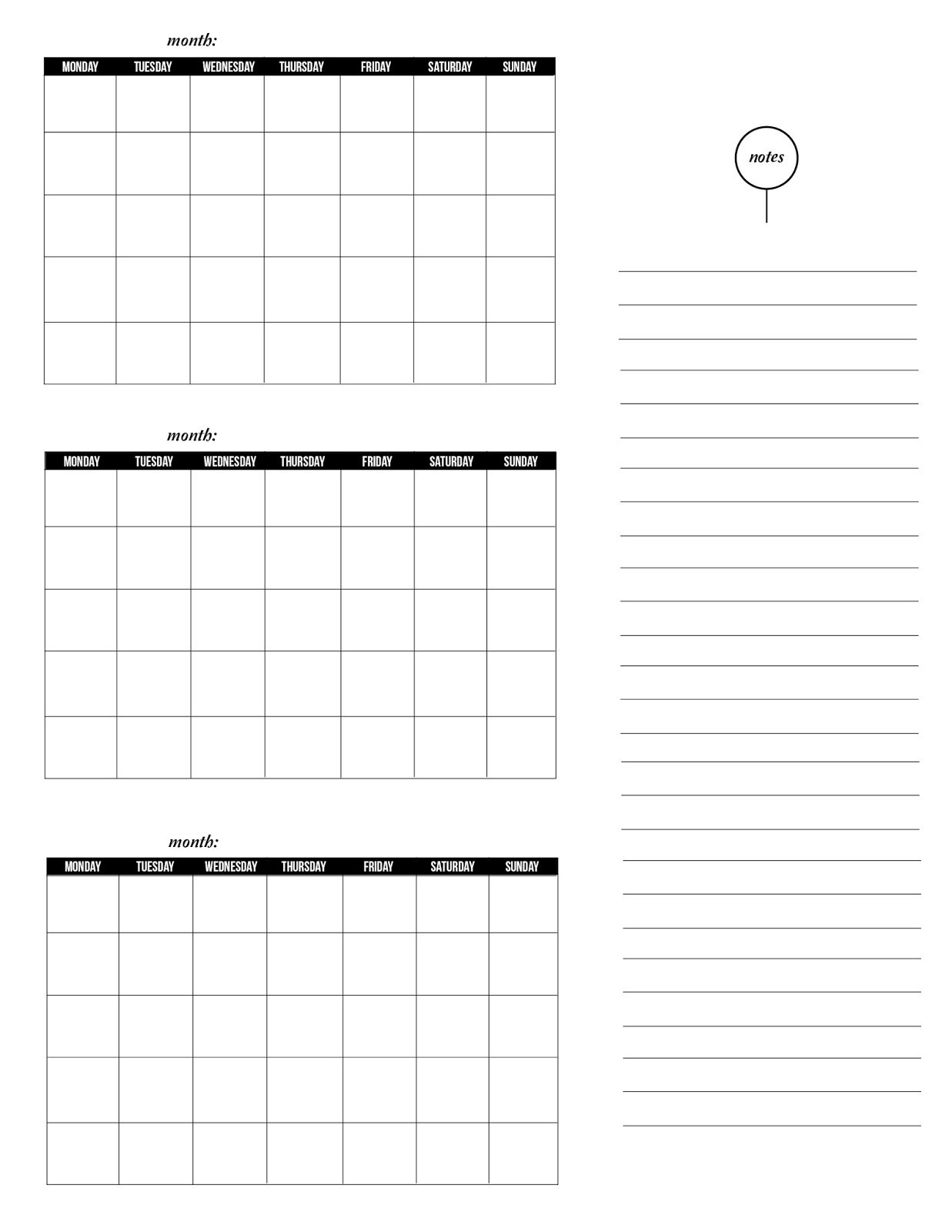 3 Month Calendar Templates Celo Yogawithjo Co Free Printable Three for Printable Blank 3 Month Calendar
