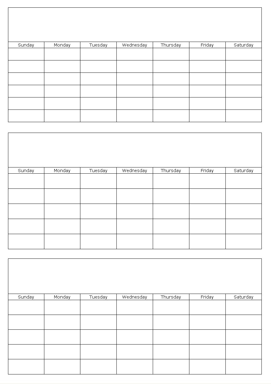 3 Month Planning Calendar Free Printable • Printable Blank Calendar for Free Printable 3 Month Calendar Template