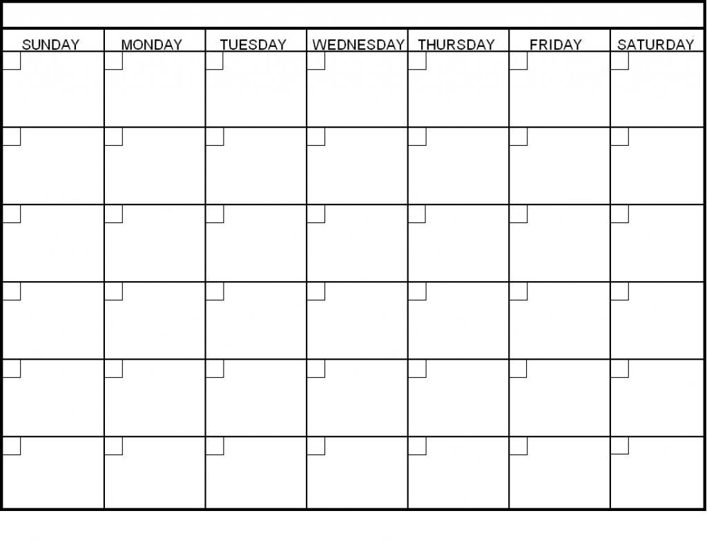 30 Day Calendar Printable | Printable Calendar Templates 2019 regarding Blank 30 Day Calendar Template