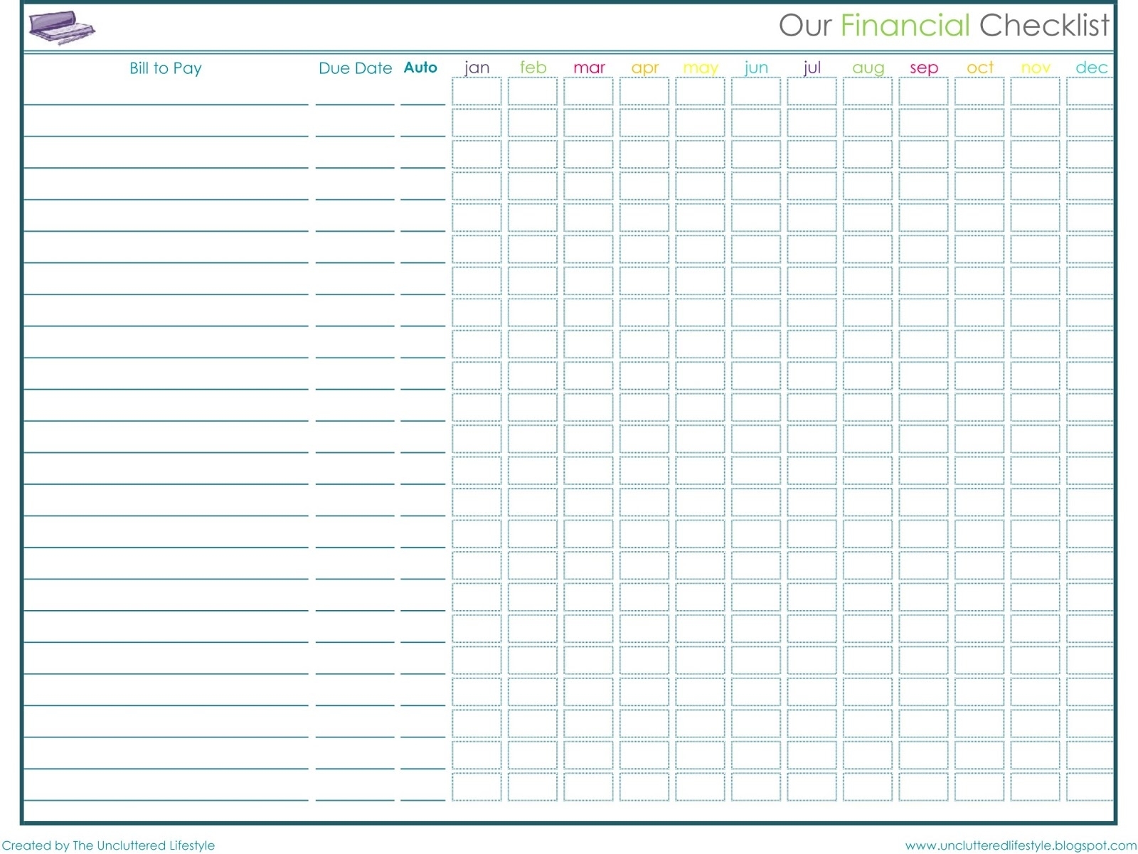30 Images Of Bill Pay Tracker Template Including Pay Dates | Canbum pertaining to Printable Monthly Bill Payment Chart
