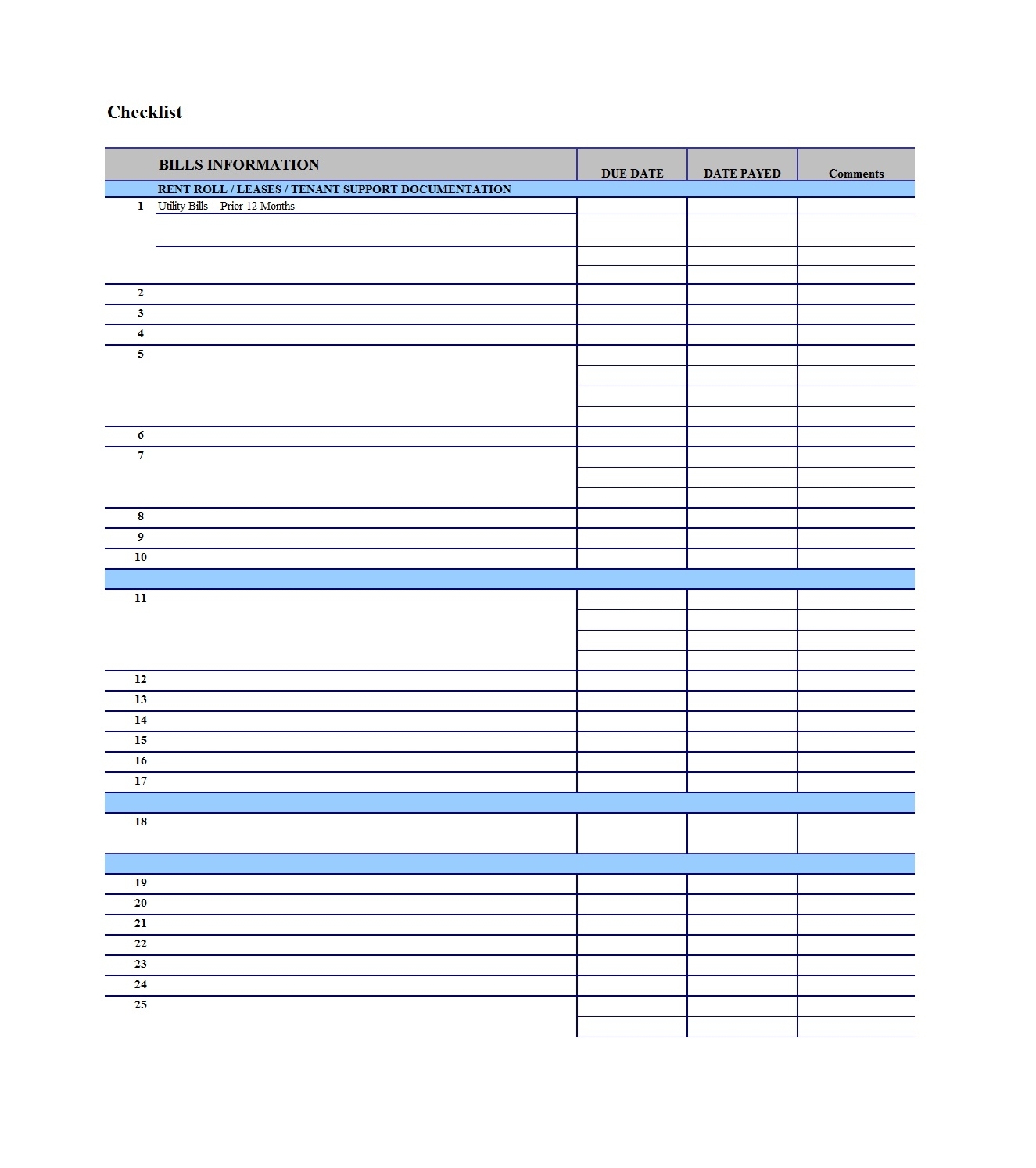 32 Free Bill Pay Checklists &amp; Bill Calendars (Pdf, Word &amp; Excel) for Bill Due Date Calendar Printable