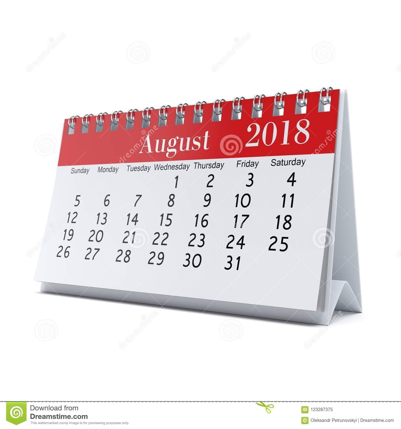 3D Rendering Calendar Stock Illustration. Illustration Of Monthly intended for Desktop Calendar With Lunar Cycle