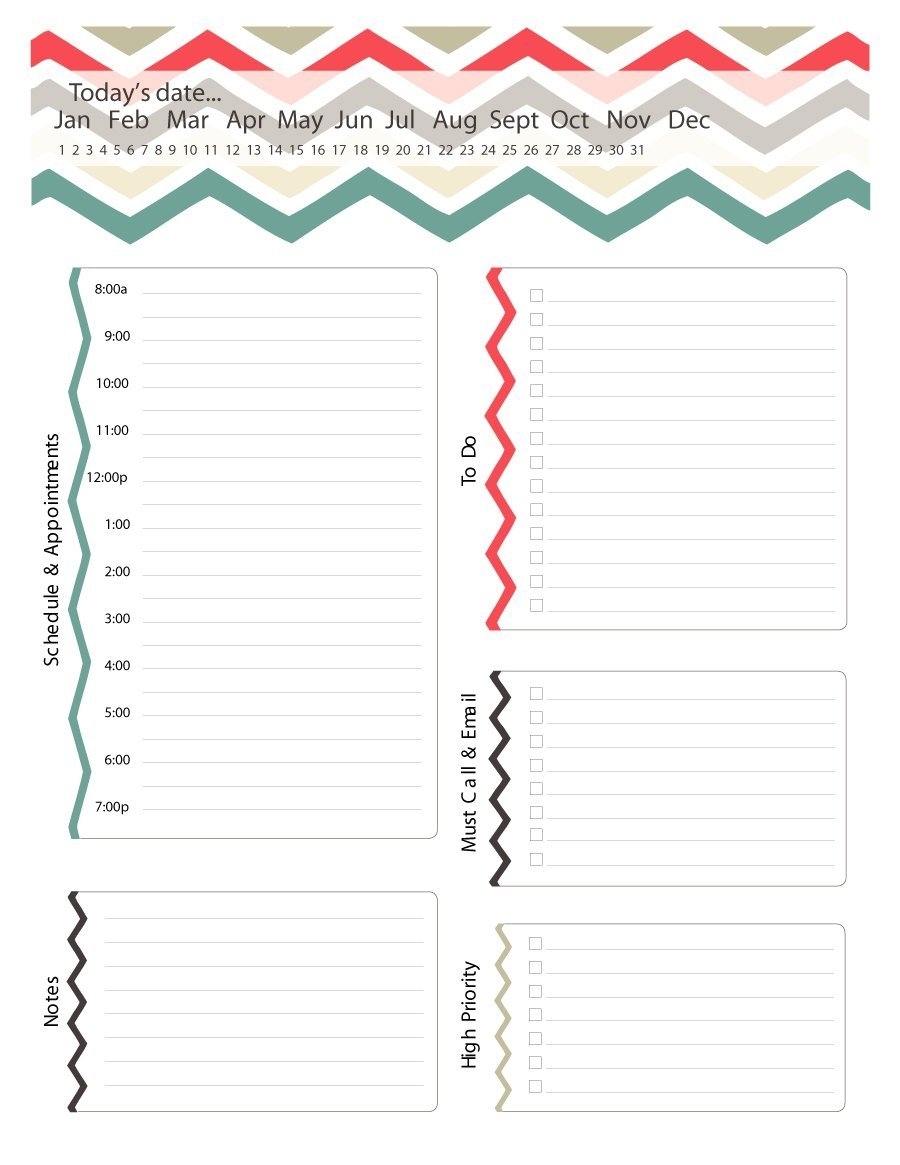 40+ Printable Daily Planner Templates (Free) ᐅ Template Lab throughout 5 Day Planner Template Free