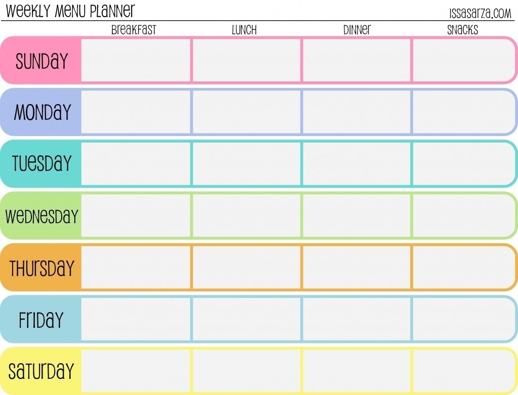 5 Day Weekly Planner Printable – A Short Outline – Planner Template within 5 Day Weekly Planner Template