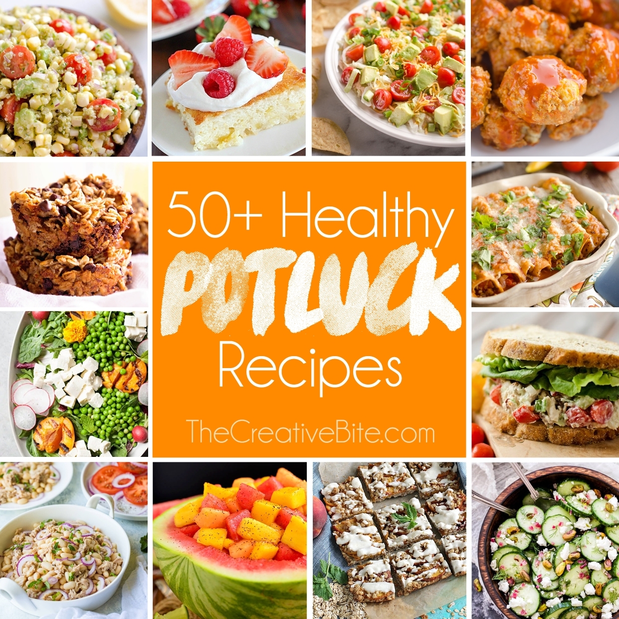 50+ Light &amp; Healthy Potluck Recipes pertaining to Fun Snack Ideas For Meetings