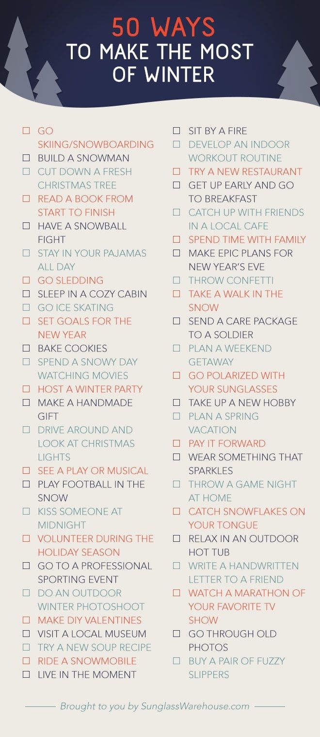 50 Things To Do This Winter | Winter | Winter Christmas, Winter inside Planning Date Night Checklist Template