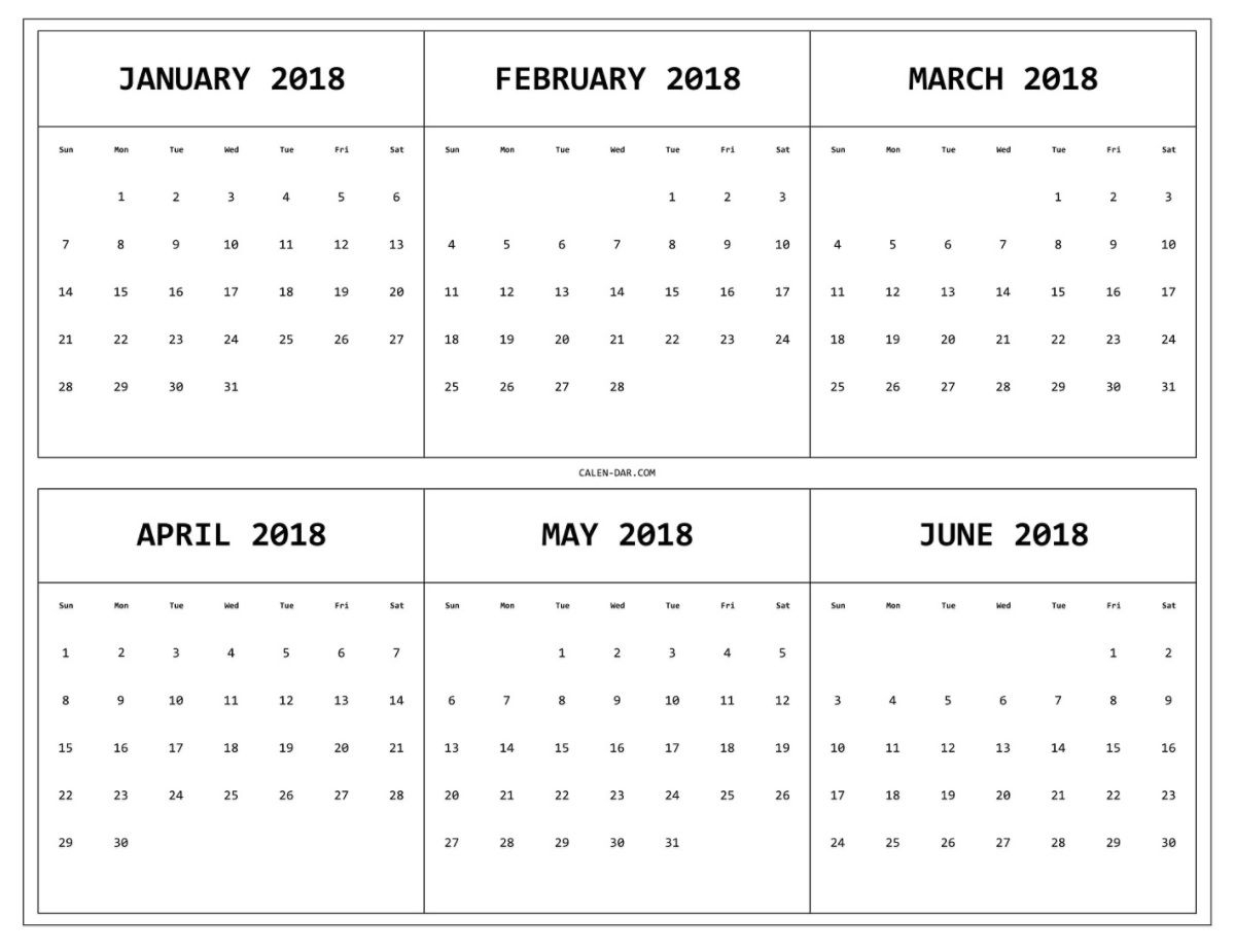 6 Month Calendar On One Page - Cocu.seattlebaby.co for Printable Calendar 6 Months Per Page