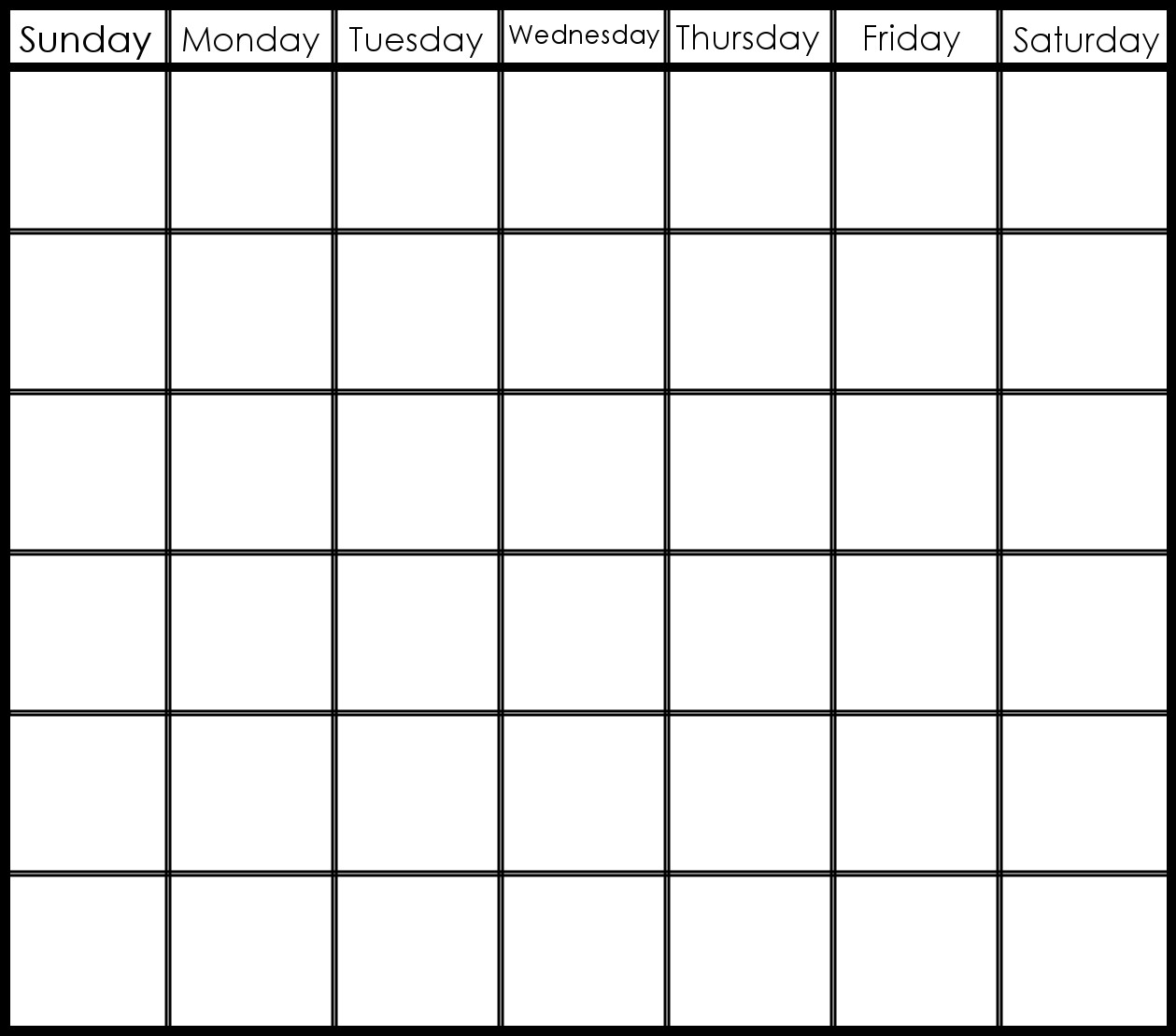 6 Week Printable Calendar | Printable Calendar Templates 2019 with regard to 6 Week Blank Schedule Template