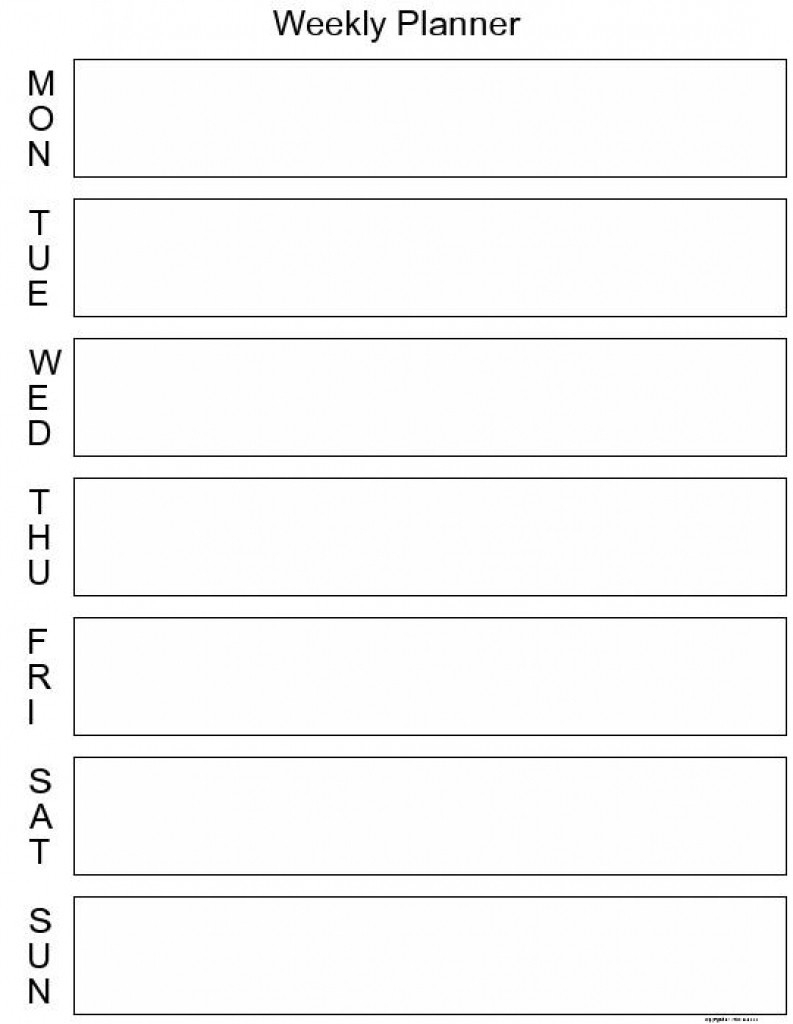 7 Day Calendar Template | Printable Daily Calendar 2019 within 7 Day Week Calendar Printable