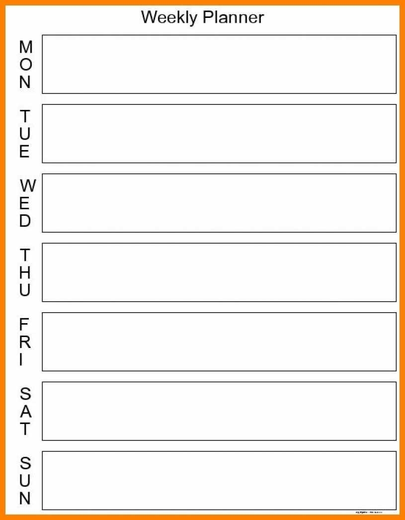7 Day Week Calendar Printable | Template Calendar Printable for 7 Day A Week Calendar