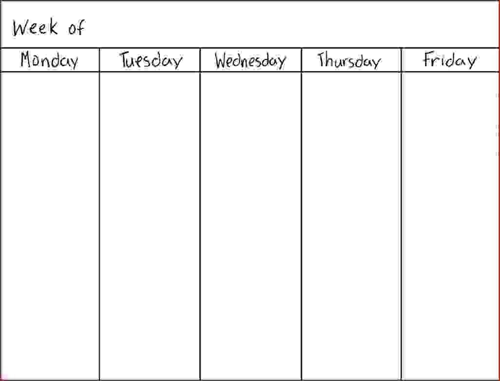 7 Day Weekly Schedule Template Physicminimalisticsco 7 Day Weekly within 7 Day Calendar Template Free