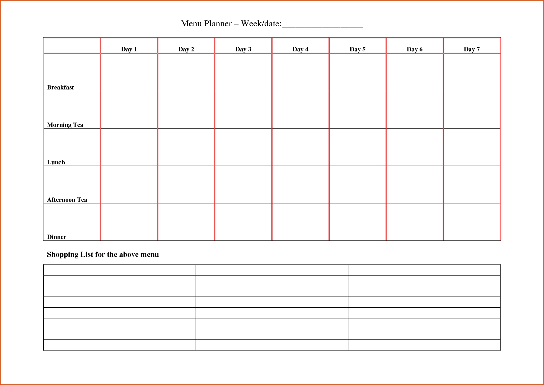 8+ Day Planner Template - Bookletemplate inside Weekly Planner Printable Day 7