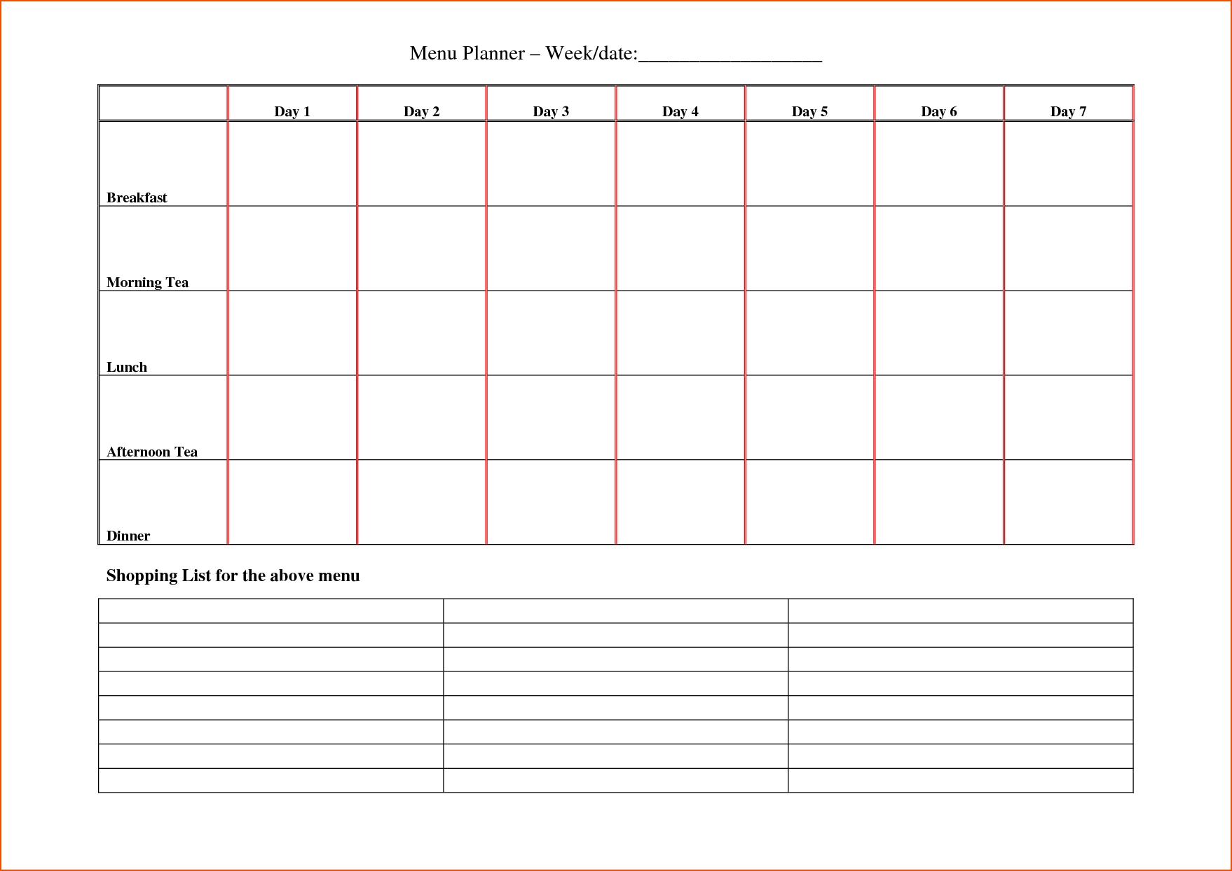 8+ Day Planner Template - Bookletemplate with regard to Day 7 Weekly Planner Template