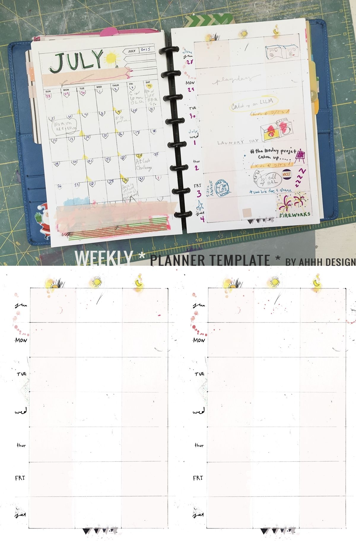 A Messy Week | Diy Planners And Binders | Arc Planner, Weekly in 10 X 8 Planner Template