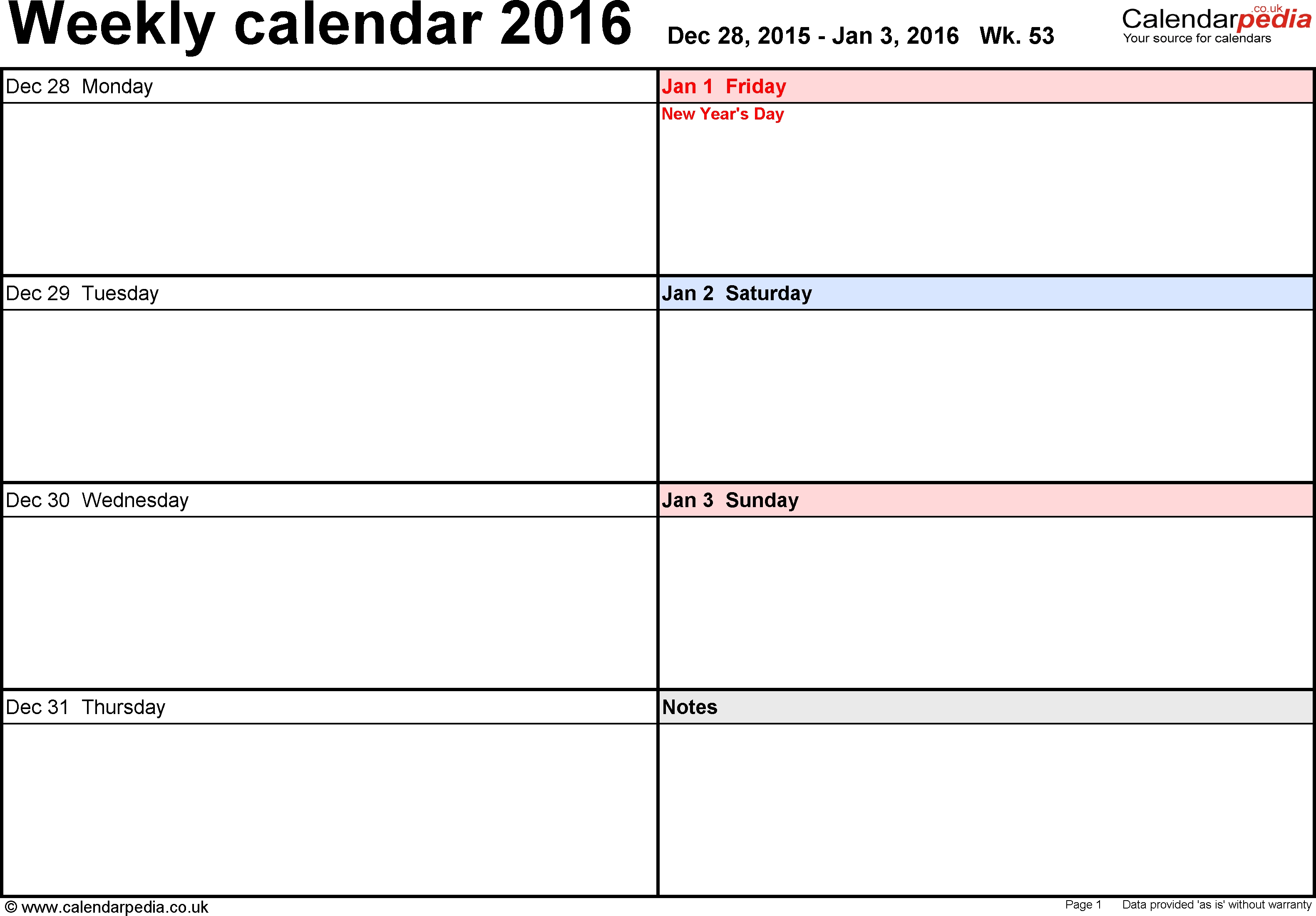 Academic Weekly Calendar - Hashtag Bg throughout 5X8 Calendar Planner Templates Printable